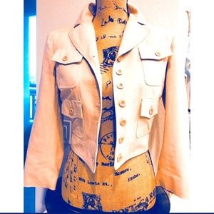 Chloe pink crop jacket